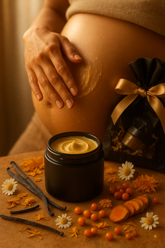 Postpartum Tallow Belly Balm – Vanilla & Botanicals